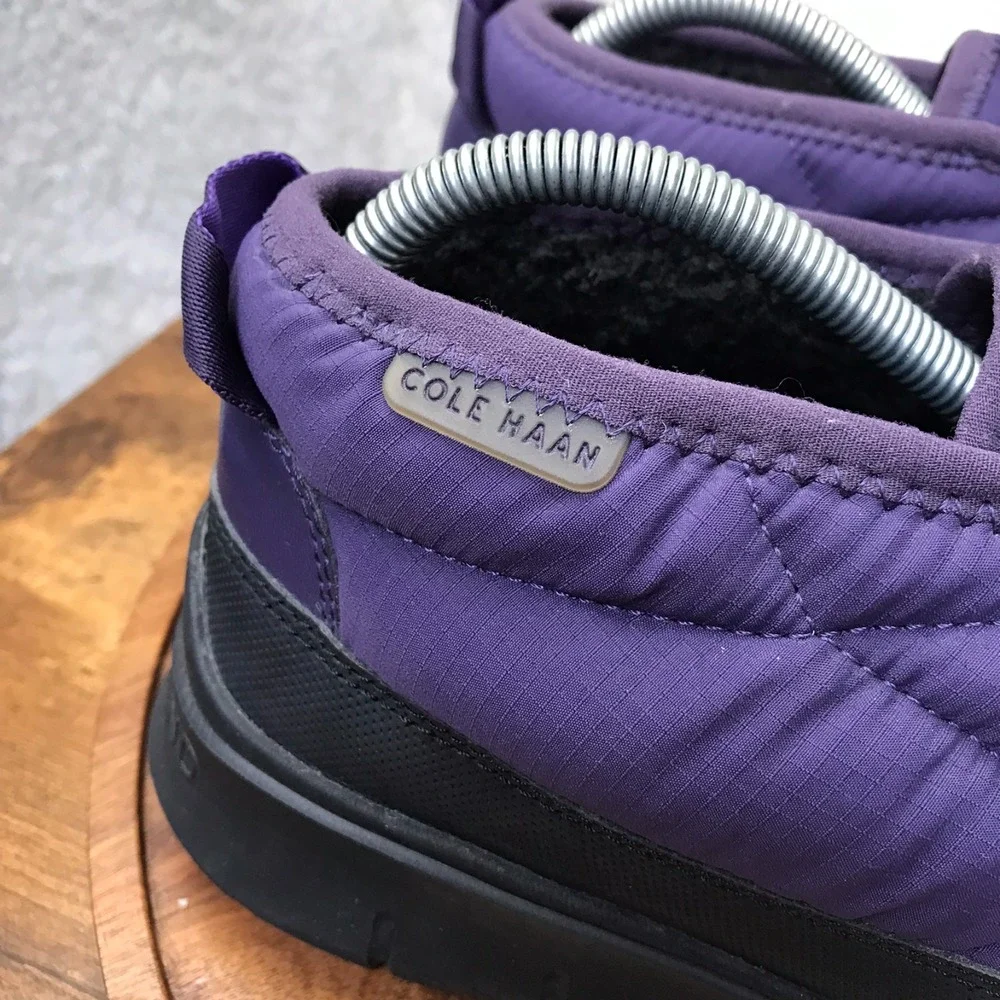 Cole Haan Generation Zerøgrand Rec Mid Slipper Mens‎ 8M Purple Insualted Lined